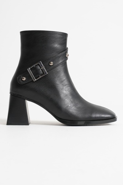 aczagul butik Vera Women's Black Heeled Boots