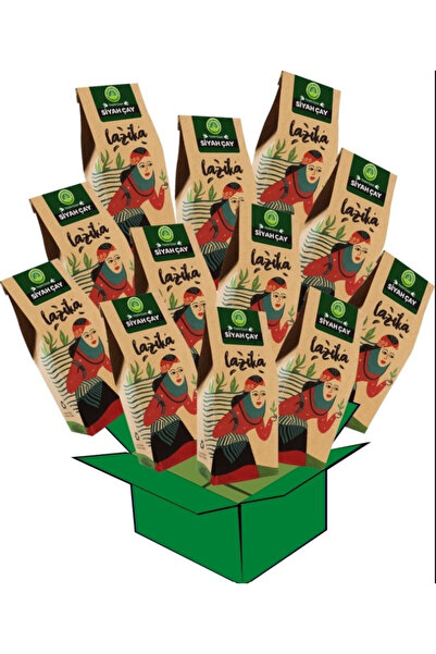 LAZİKA (مجموعة مميزة من 12) شاي بايلاي الأسود (400 جرام * 12) - شاي مايو من ا...