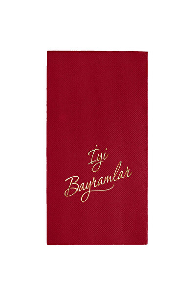 Story مناديل ورقية ذهبية مقاس 40×40 سم بنقشة عيد مبارك، عبوة من 16 قطعة بلون ...