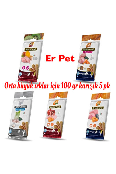 N&D orta büyük ırklar için Karışık 5 çeşit ödül Maması 100 gr *5 pk