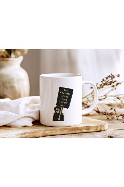 Beramussa كوب مطبوع عليه عبارة 'أنا امرأة، ما هو قدرتك الخارقة؟' - هدية ممتعة...