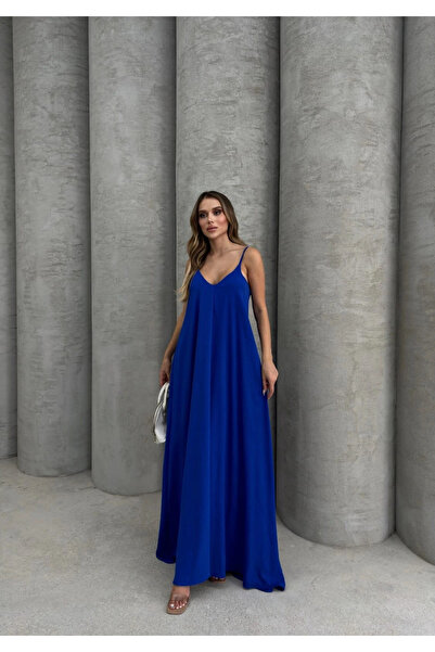 Butik Aerobin Long Dress Cobalt Blue Pt
