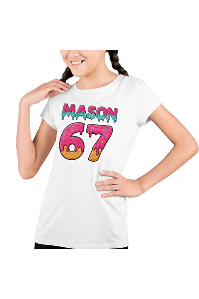 OEM Tricou Copii Fete Six Seven Mason Creme Ciocolata 67