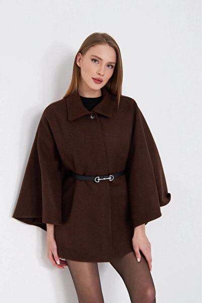 MarDyHome Arched stamp poncho coffee pt