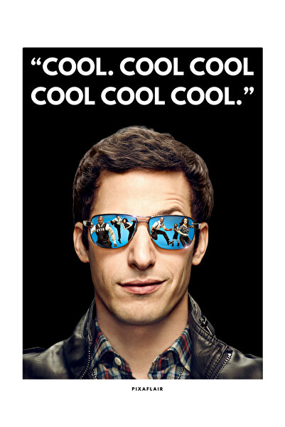 Pixaflair - Brooklyn Nine-Nine - Jake Peralta - Tablo - Çerçevesiz Film Poster