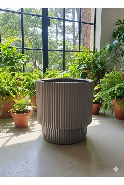 polivahome Vega Model Büyük Dekoratif Modern Saksı Ve Vazo 20 Lt ( 31,5 Cm X ...