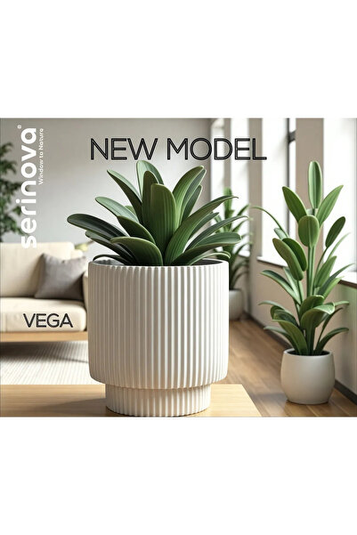 POLİVAHOME Vega Model Büyük Dekoratif Modern Saksı Ve Vazo 20 Lt ( 31,5 Cm X ...