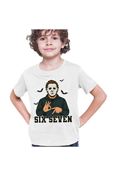 OEM Tricou Copii Baieti Six Seven Horror Michael Myers 67 Halloween