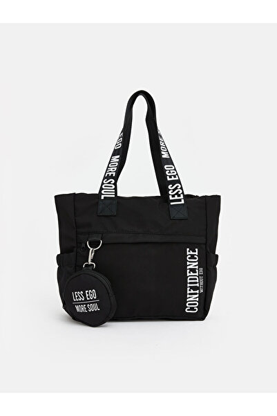 LC Waikiki Geantă de umăr pentru fete cu imprimeu text Sparkly Choices de la ...