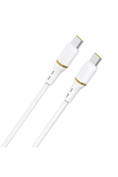 Other Kabel przewód silikonowy USB-C 60W 1m - biały