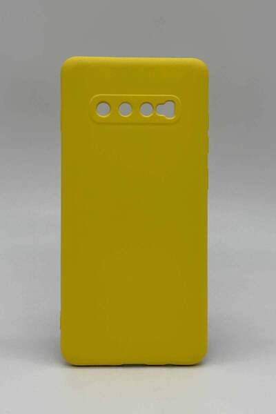 enva case حافظة متوافقة مع هاتف سامسونج S10 بلس - أصفر