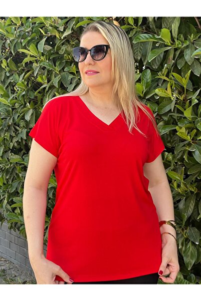 Melesh Women's Viscose V-Neck Relax Blouse