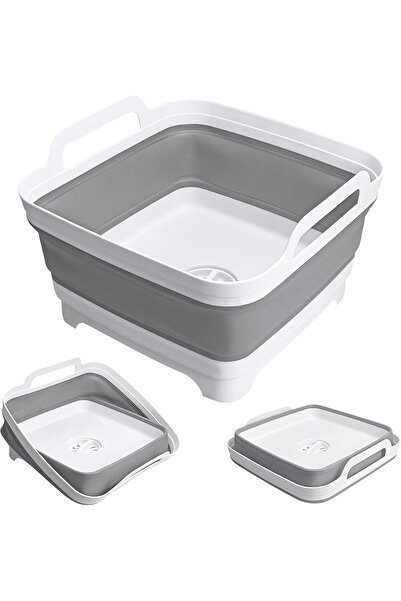 Generic Collapsible Washing Basin with Drain Plug