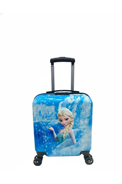 FAMILYMALLSA Disney Frozen Elsa Hard-Sided Suitcase for Girls - Roller Wheels and Comfortable Handle