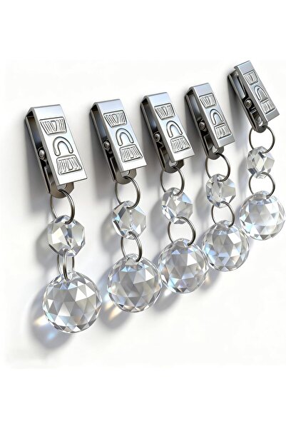 Geneic FreshFind Table Weight Set, 10 Pieces, Heavy-Duty Metal Clips with Cry...