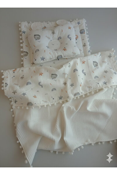 Wenaris Baby Diaper Set with Blanket, Cushion, Baby Pillow, Newborn, Crib, Ba...