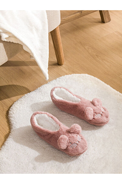 LC Waikiki Kedi Figürlü Kadın Kaydırmaz Taban Ev Çorabı