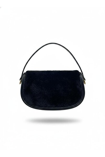 HİMENİSA Women's Plush Detail Elegant Mini Handbag