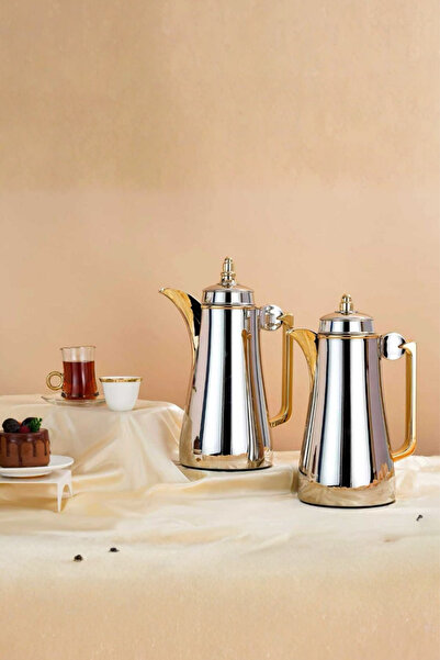 Generic 1 liter tea and coffee thermos set