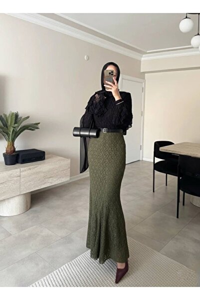 ZARERA Dantel Etek Astarlı