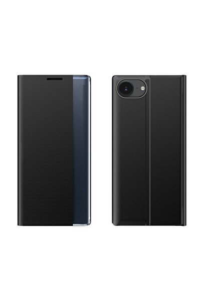 Other Etui pokrowiec z klapką podstawką pe iPhone 16e New Sleep Case - czarny