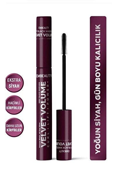 FUSION MARKET VELVET VOLUME SİYAH MASKARA