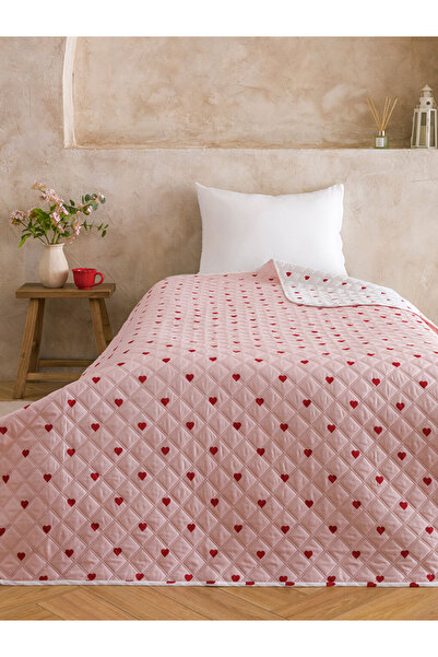 LC Waikiki غطاء سرير فردي جديد بنقشة قلب مقاس 160×220 سم