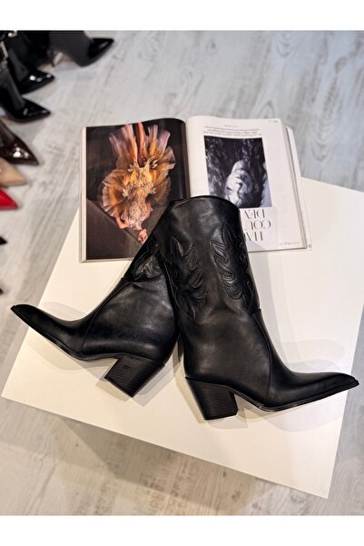 New Stiletto Store Siyah mat 7 cm topuk