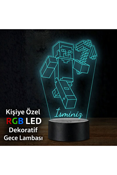 JETJEST Kişiye Özel 3D Akrilik LED Masa & Gece Lambası