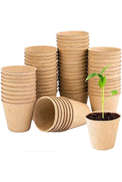 Generics Peat Pots from Exspring 20 Pieces 3 Inch Round for Seedlings and Indoor Plants