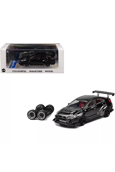CMM Cm Model 1:64 Subaru Wrx Widebody Black Diecast Model Car (with Replaceab...