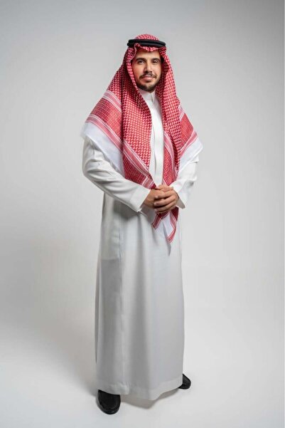 lebbson شماغ لبسون احمر غامق دم الغزال