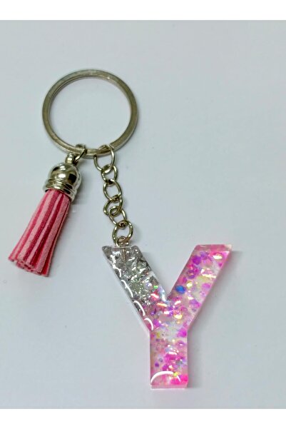 demirbasavm Handmade Y Letter Epoxy Keychain