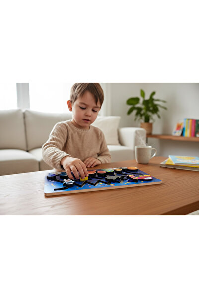 niloyuncak Ahşap Güneş Sistemi Gezegenler Hareketli Puzzle