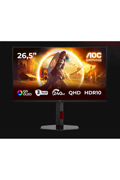 Aoc Q27G4ZDR 26.5″ 0.03ms 240Hz QHD O-LED 2K Gaming Monitör
