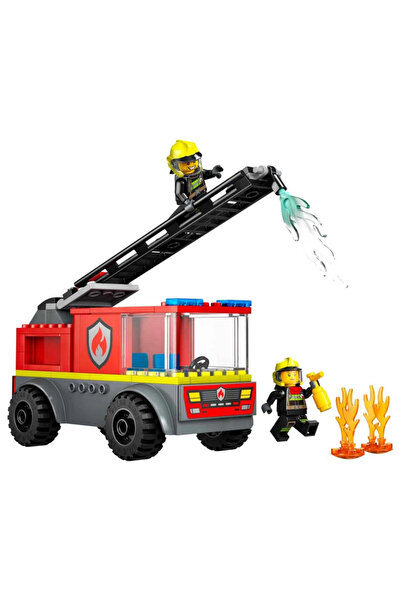 NW NessiWorld Nessiworld Nessiworld 60463 Building Toy City Ladder Fire Truck...