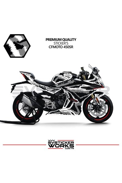 ARONA ملصق طلاء CFMOTO 450SR، طلاء هوائي للمحرك، طقم جاهز لجميع الموديلات متوافق