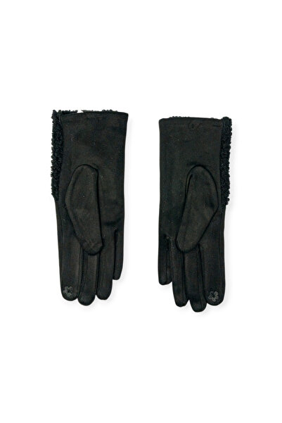 Mustran Women's Furry Velvet Touchscreen Gloves Stylish Warm Plush Winter Gift