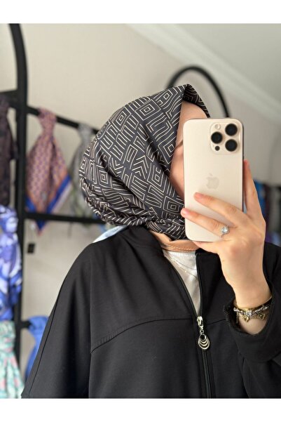 MOONORO Soft Scarf Striped Pattern Tesutur