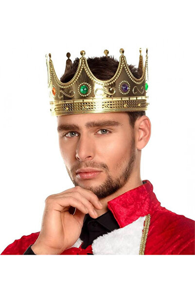 lowell home Gold Color Adult Child Compatible King Crown 60 cm