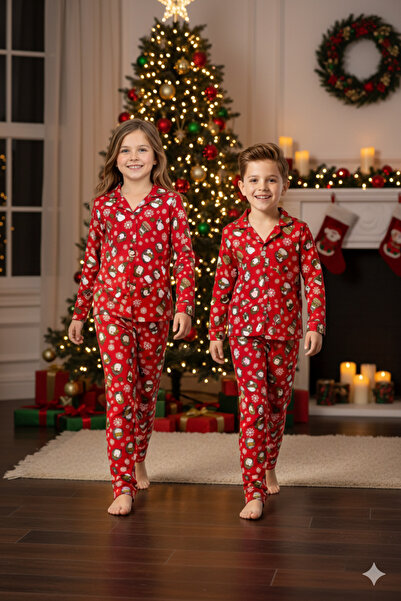 ARN HOMEWEAR ARNHOMEWEAR Set de pijamale pentru copii din țesătură din piele ...