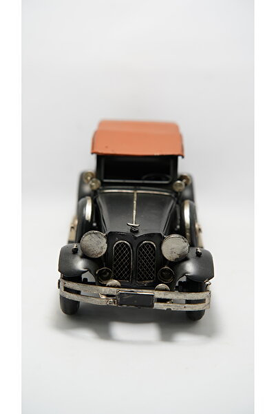 Pat Aksesuar Ev & Ofis Siyah Klasik Araba Dekoratif Obje | Metal Gövde Kahver...