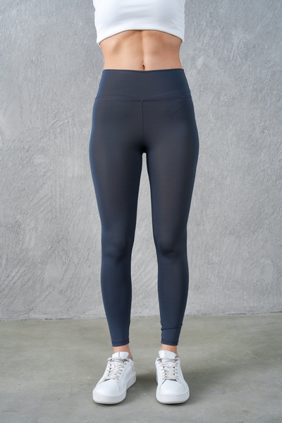 RuyaMood Women's Black High Waist Corseted Anthracite Leggings Do Not Show Un...