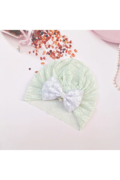 Superbaby Lace turban-type vernil hat
