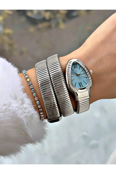 SC Silver Collection Luxury Accessory Sc Silver Collection Snake Model Patter...