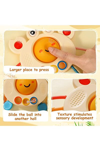 JOYZ Montessori Sensory Toy for Kids - Silicone Pull Toy