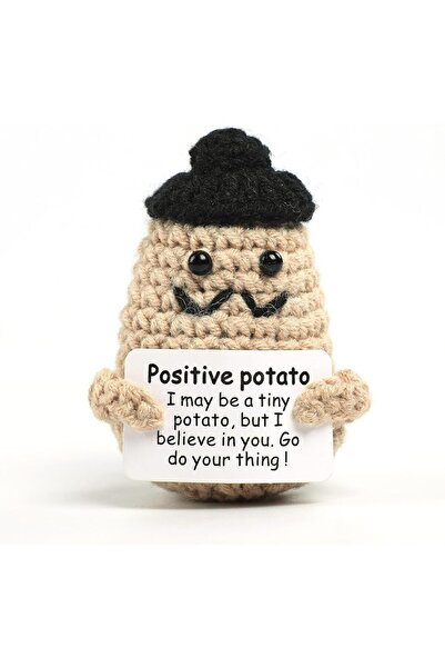 KASTWAVE Cute Positive Potato Crochet Doll