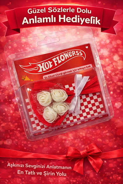 sahmeran oto aksesuar Minik Buket Aynalı Mini Çiçek Buketi Sevgiliye Özel Hed...