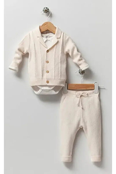 Nipperland "Organik Triko 3 Parça Bebek Takımı - Doğal Şıklık ve Konfor"