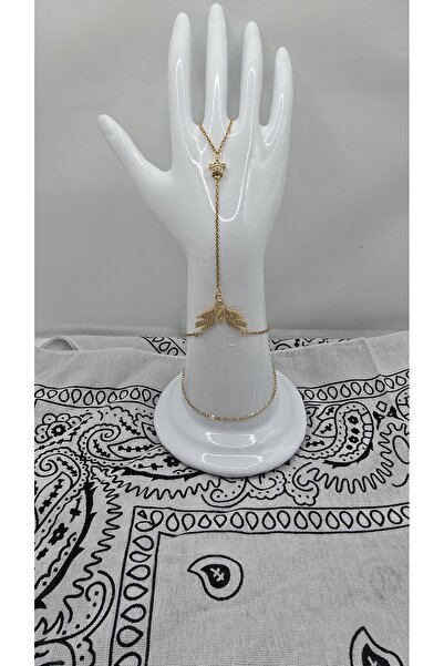 NO NAME Stainless Steel Gold Color Infinity Themed Zircon Stone Shahmeran